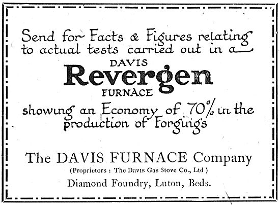 The Davis Furnace Company: High Speed Steel Furnaces             