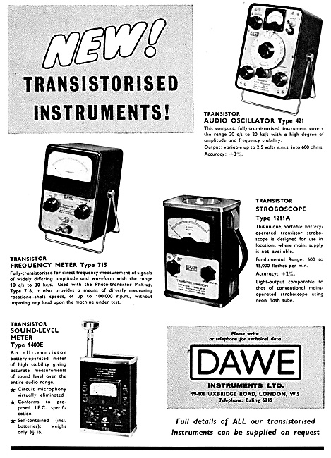 Dawe Instruments Transistorised Instruments                      