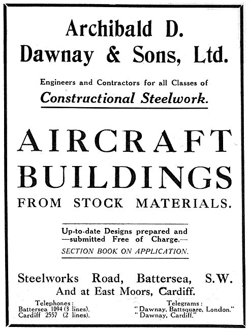 Archibald D.Dawnay. Hangars & Constructional Steelwork           