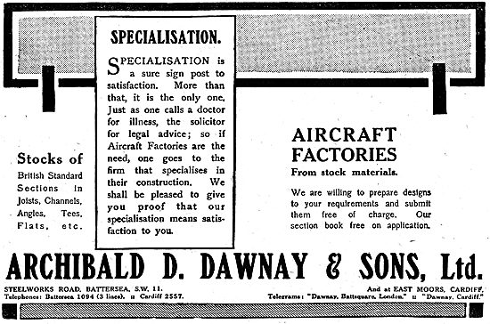 Archibald D.Dawnay. Aircraft Factory Design & Construction       