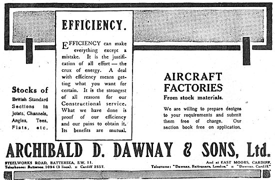 Archibald D.Dawnay. Aircraft Factory Design & Construction       