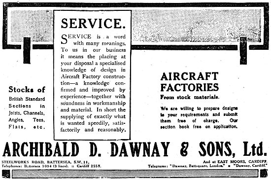 Archibald D.Dawnay. Aircraft Factory Design & Construction       