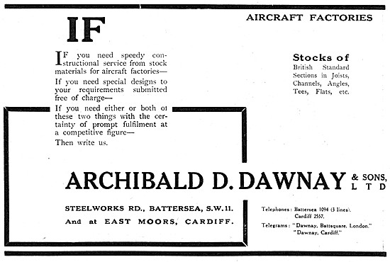 Archibald D.Dawnay. Aircraft Factory Design & Construction       