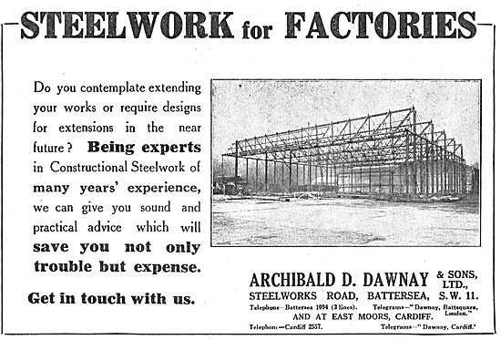 Archibald D.Dawnay. Aircraft Factory Design & Construction       