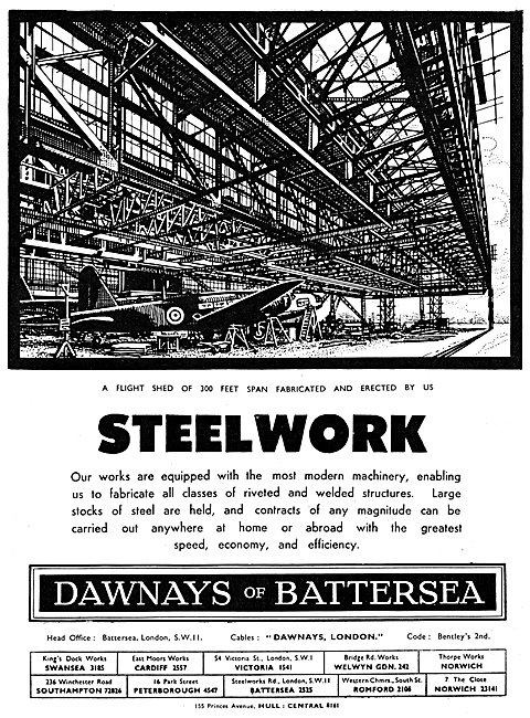 Dawnays Of Battersea -  Aircraft Factory Design & Construction   