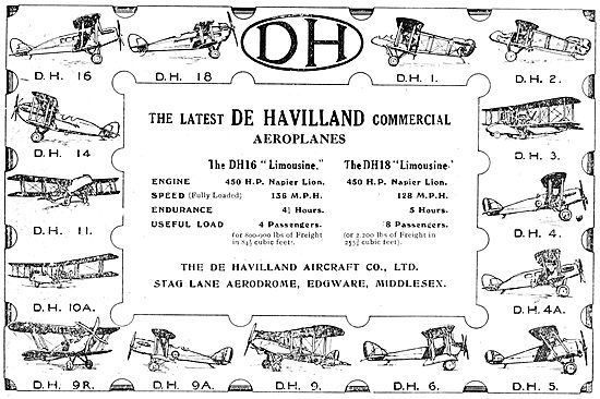 De Havilland Aircraft - DH16 Linousine                           