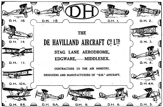 The De Havilland Range Of Aircraft                               