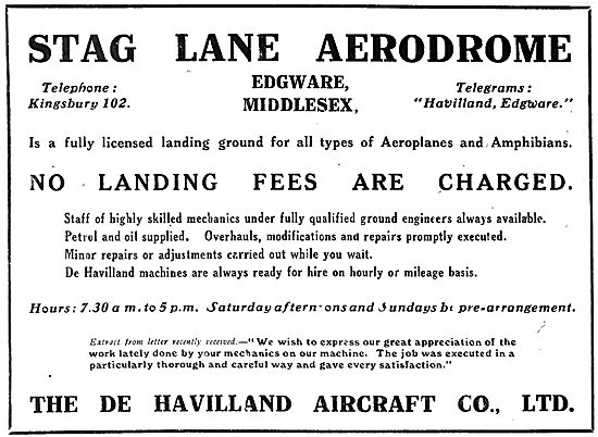 De Havilland Stag Lane                                           