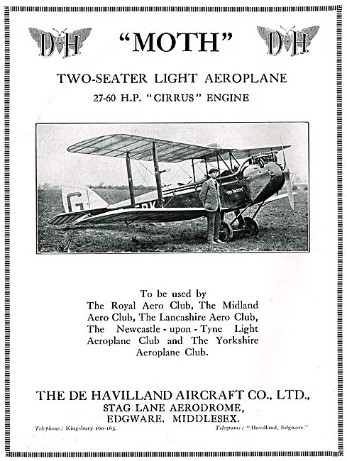 De Havilland DH60 Moth - Cirrus Moth                             