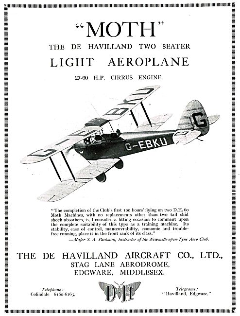 De Havilland DH60 Moth - Cirrus Moth                             