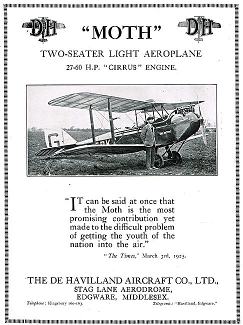 De Havilland DH60 Moth - Cirrus Moth                             