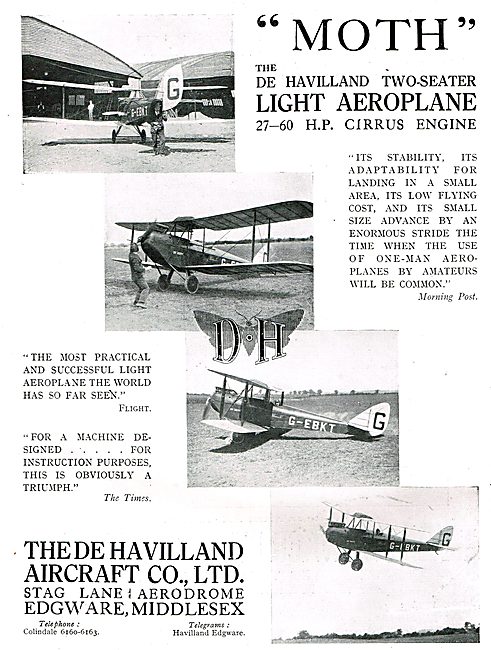 De Havilland DH60 Moth - Cirrus Moth                             