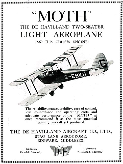 De Havilland DH60 Moth - Cirrus Moth                             