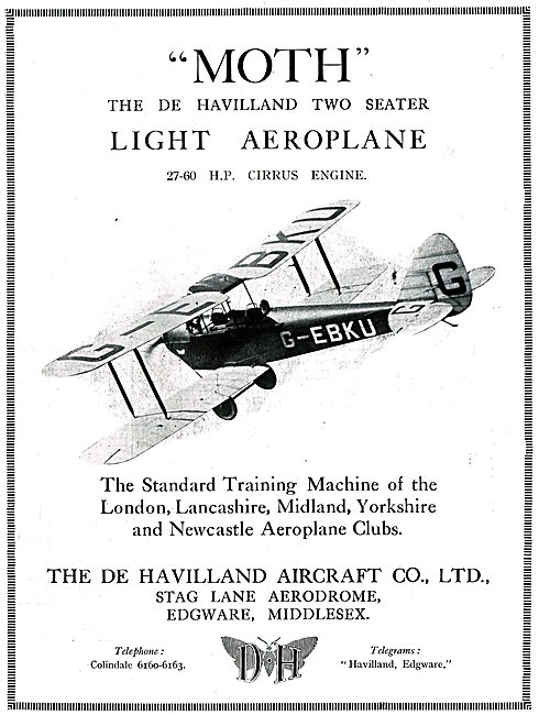 De Havilland DH60 Moth - Cirrus Moth                             