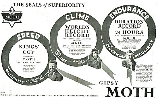 De Havilland Moth (Gipsy) - The Seals Of Superiority             