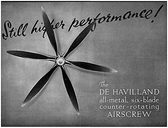 De Havilland Propellers - De Havilland Airscrews 1941            