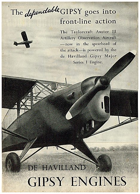 De Havilland Gipsy Major - Taylorcraft Auster III AOP            