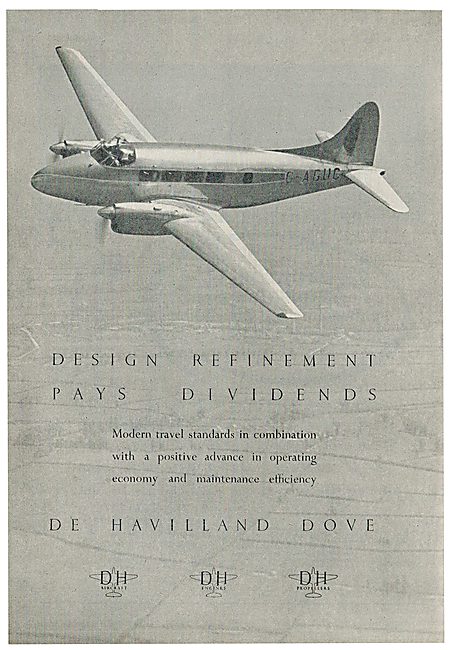 De Havilland Dove Executive Transport & Feederliner Aircraft     