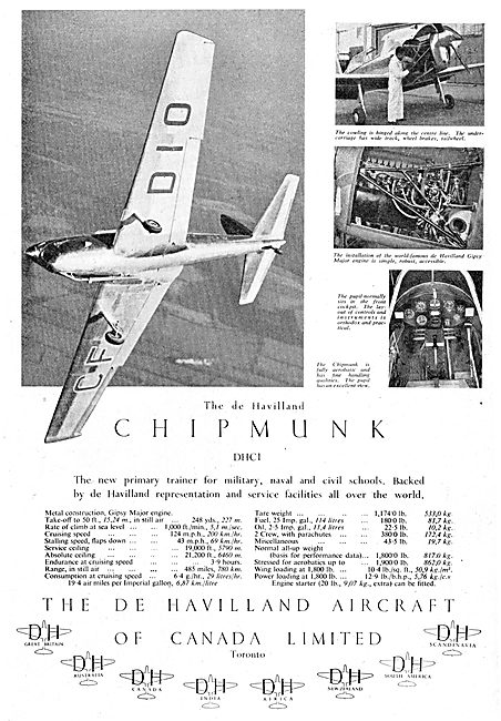 De Havilland DHC 1 Chipmunk                                      