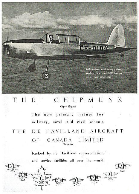 De Havilland DHC 1 Chipmunk                                      