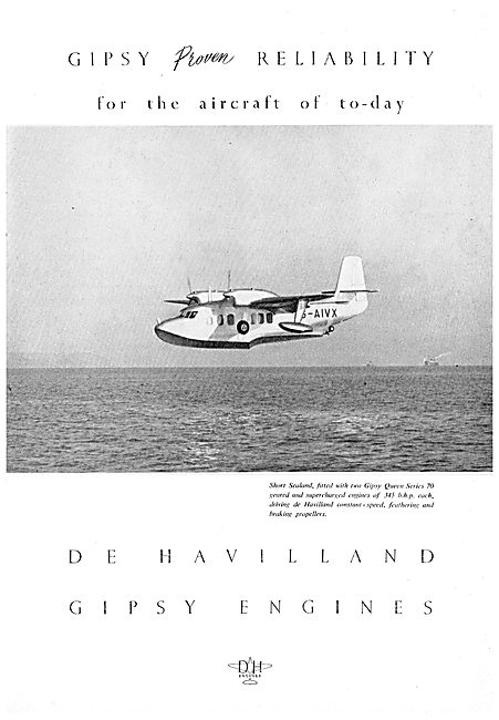De Havilland Gipsy Queen - Short Sealand                         