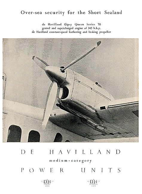 De Havilland Gipsy Queen - Short Sealand                         