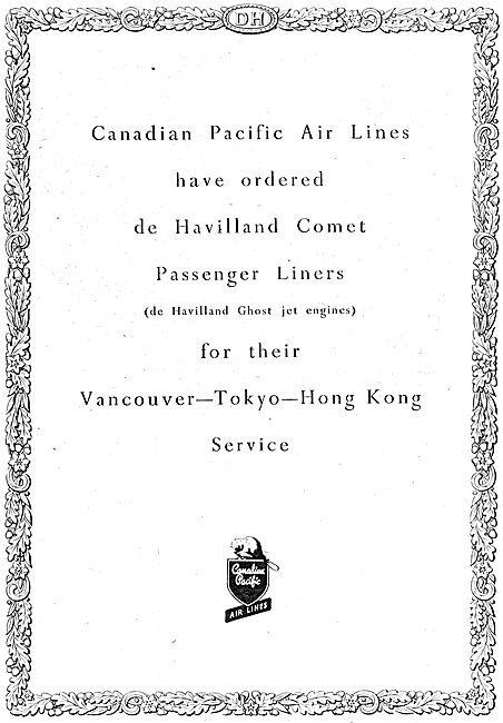 De Havilland Comet - Canadian Pacific                            