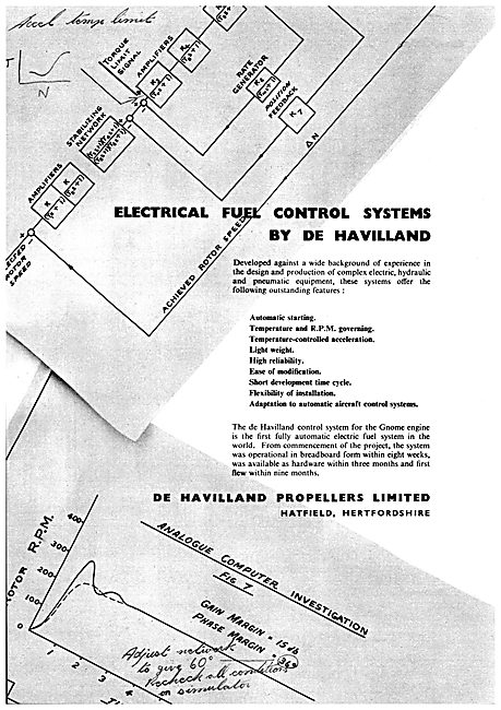 De Havilland Propellers Electrical Fuel Control Systems          