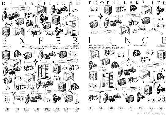 De Havilland Propellers - Projects & Products 1960               