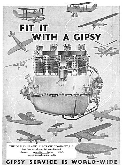 De Havilland Gipsy 1929                                          