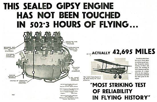 This Sealed De Havilland Gipsy Engine Hasn`t Been Touched....    