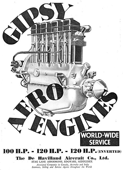 De Havilland Gipsy Aero Engines                                  