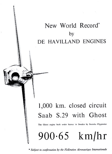 De Havilland Ghost - SAAB S29                                    