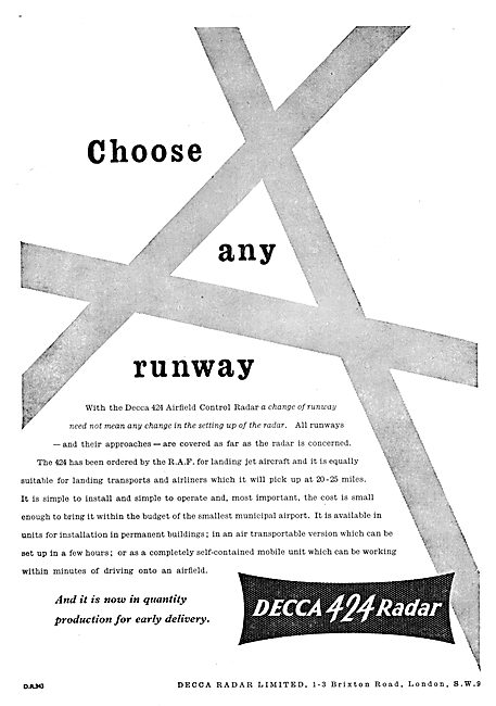 Decca 424 Airfield Control Radar                                 