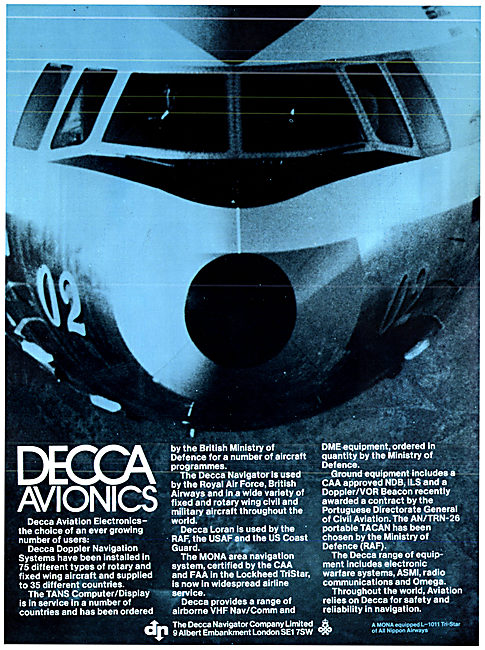 Decca Avionics 1976 - MONA INS                                   