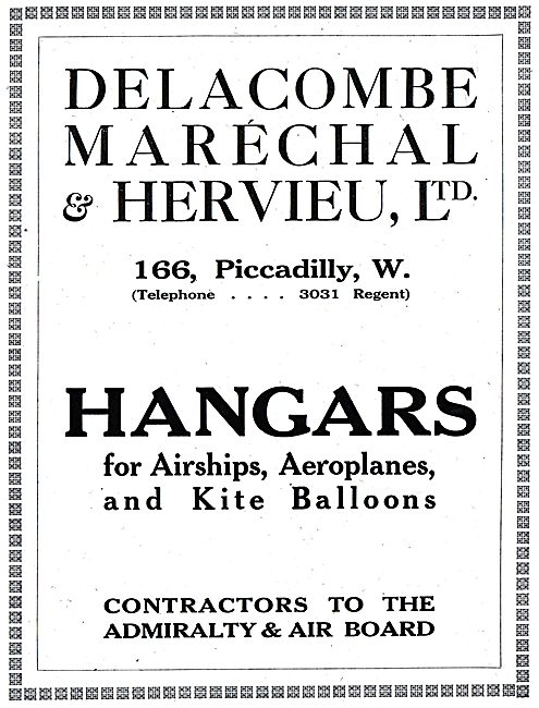 Delacombe, Marechal & Hervieu. Hangars For Airships & Balloons   