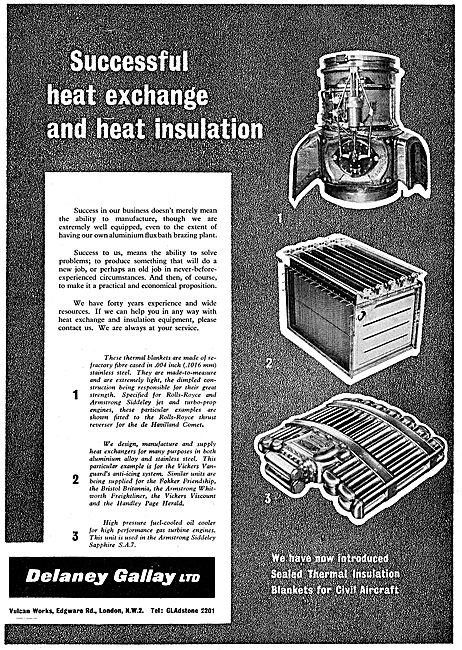 Delaney Gallay Thermal Blankets For Aircraft Jet Engines         