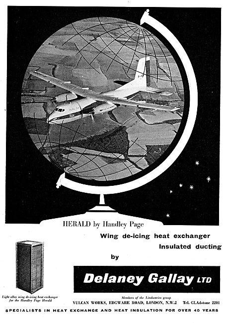 Delaney Gallay Heat Exchanger Ducting For The Handley Page Herald