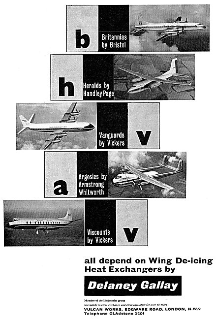 Delaney Gallay Wing De-icing Heat Exchangers                     