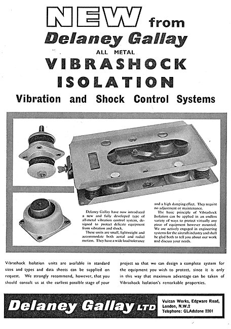 Delaney Gallay Vibrashock Isolation. Shock Control Systems.      