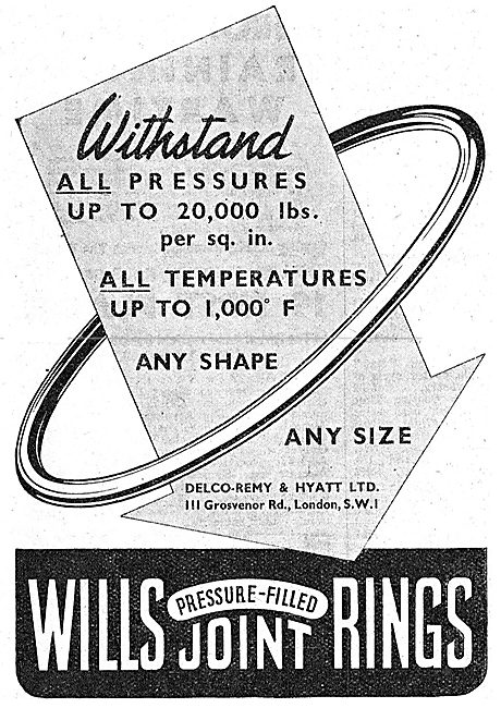 Delco Remy & Hyatt. Wills Pressure-Filled Joint Rings            