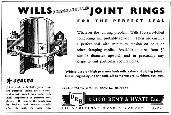 Delco Remy Wills Joint Rings                                     