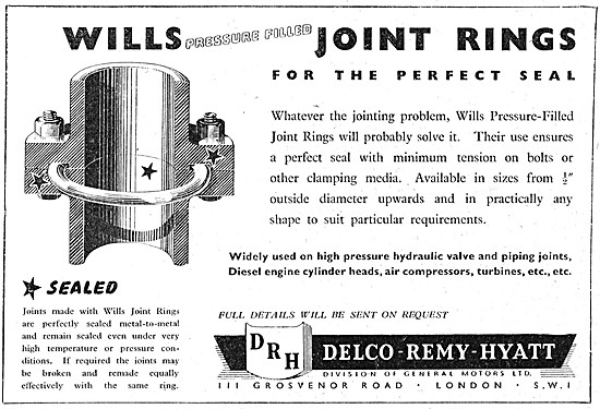 Delco Wills Joint Rings                                          