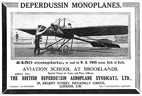 British Deperdussin Monoplane                                    