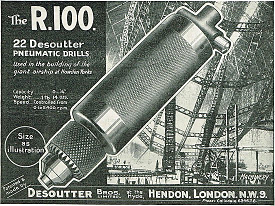 22 Desoutter Pneumatic Drills Used In Building The Giant R100    