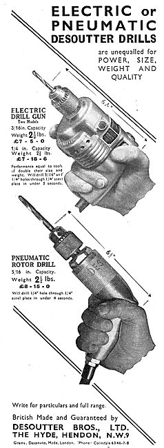 Desoutter Pneumatic & Electric Drill Guns                        