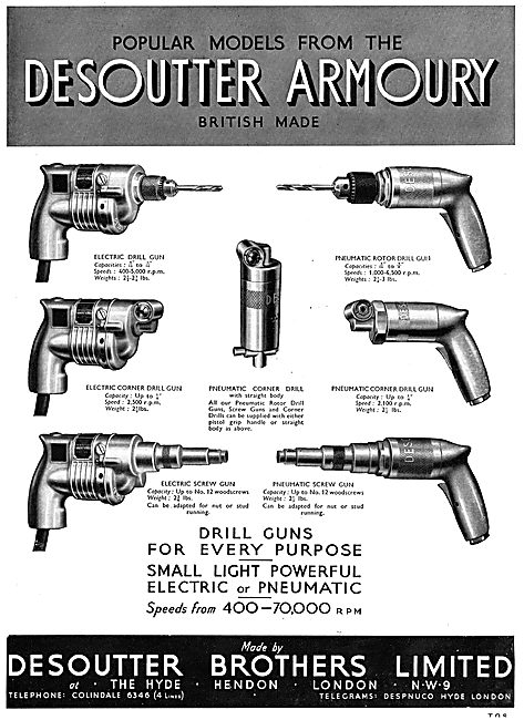 Desoutter Pneumatic Hand Tools For Aircraft Construction         