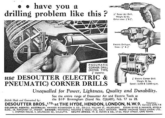 Desoutter Electrical & Pneumatic Corner Drill                    