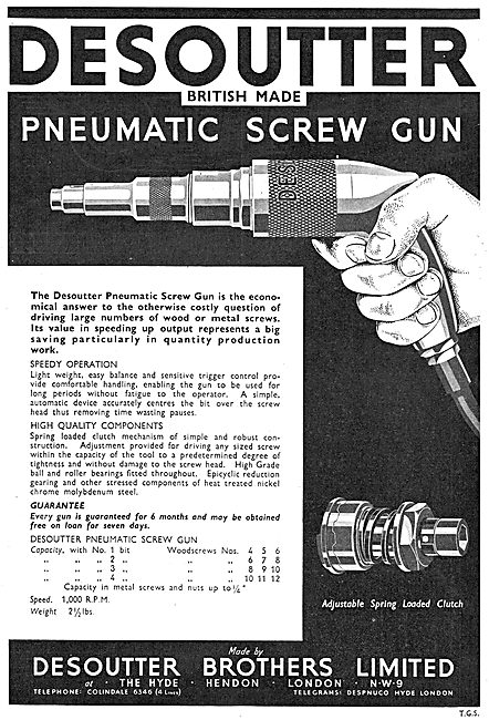Desoutter Pneumatic Screw Gun                                    