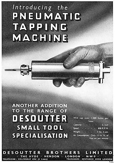 Desoutter Pneumatic Tapping Machine                              